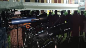 রাতে বিদ্যালয়ের মাঠে।